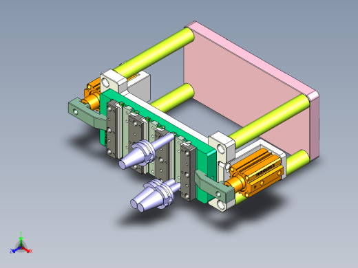 t100chi-笔记本CNC工装夹具三维模型CNC3正等轴测缩略图