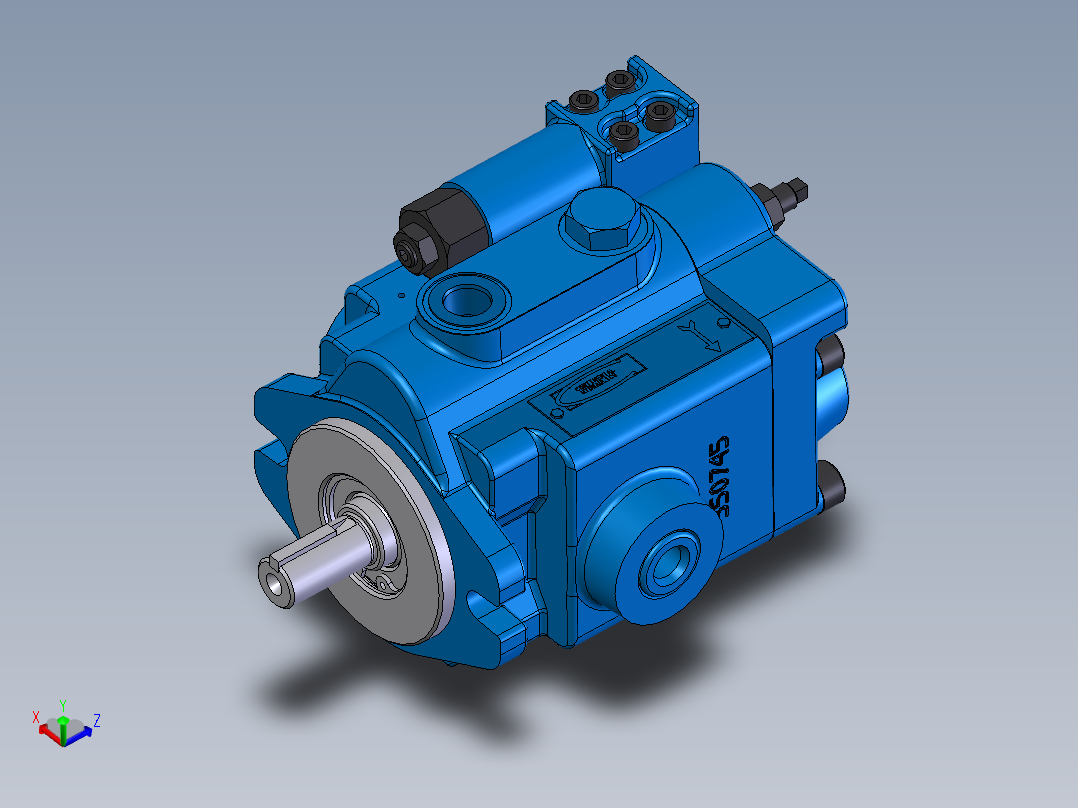 Continental Hydraulics-HPV-6B35-RF-O-1R-B液压元件主视图