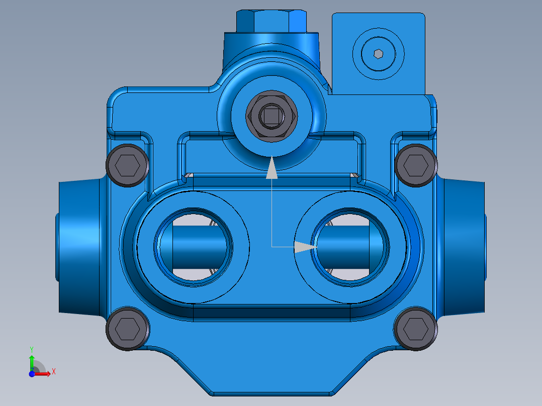 Continental Hydraulics-HPV-6B35-RF-O-1R-B液压元件前视图