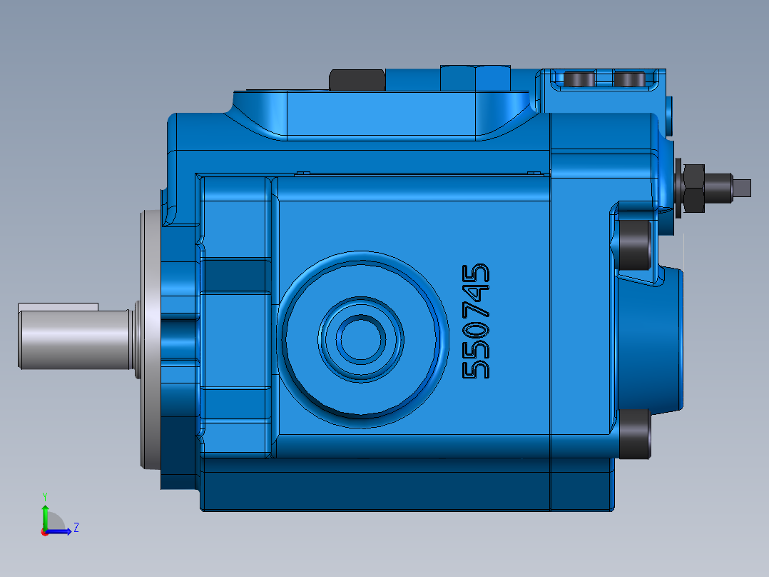 Continental Hydraulics-HPV-6B35-RF-O-1R-B液压元件左视图