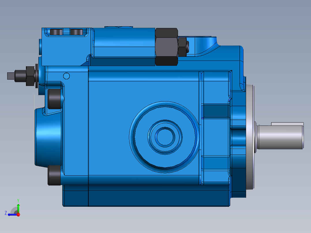 Continental Hydraulics-HPV-6B35-RF-O-1R-B液压元件右视图
