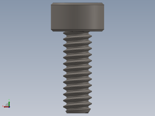 Screw_DIN_912_M1.4x4F_A2.SLDPRT公制内六角螺钉后视缩略图