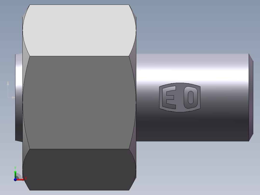 90度焊接接头、SKA12X2-前视图