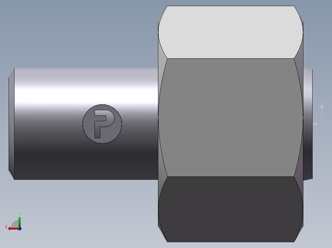 90度焊接接头、SKA12X2-后视图