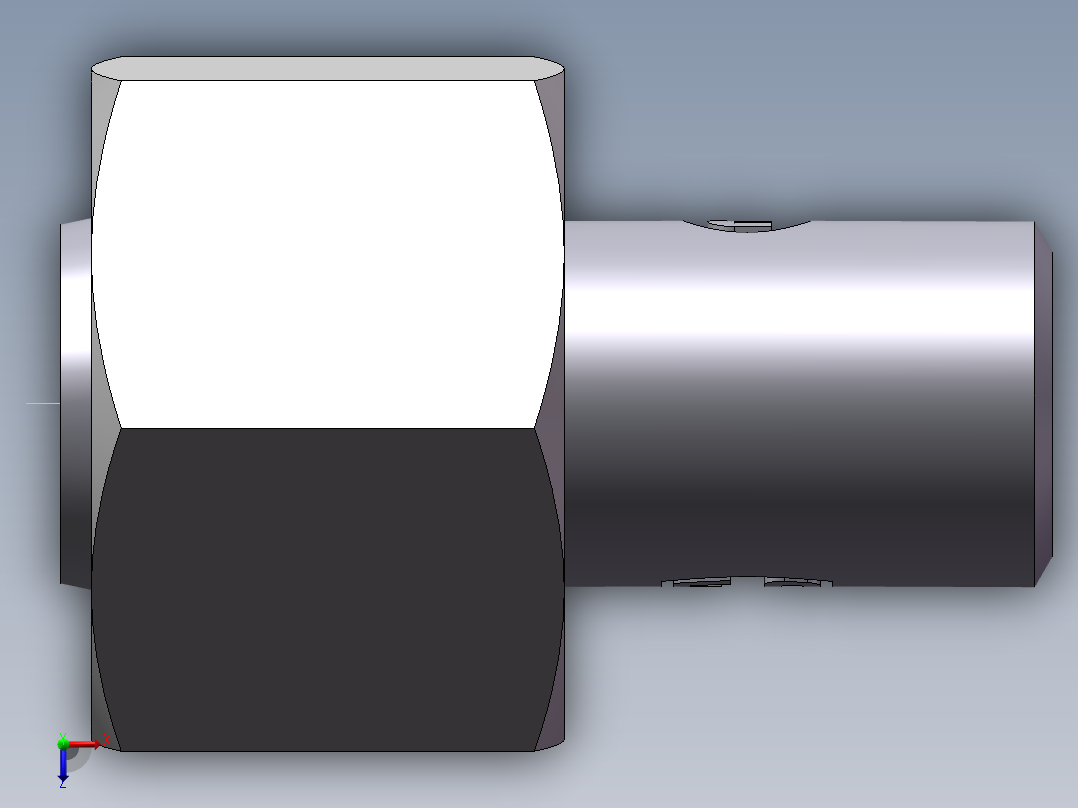 90度焊接接头、SKA12X2-俯视图
