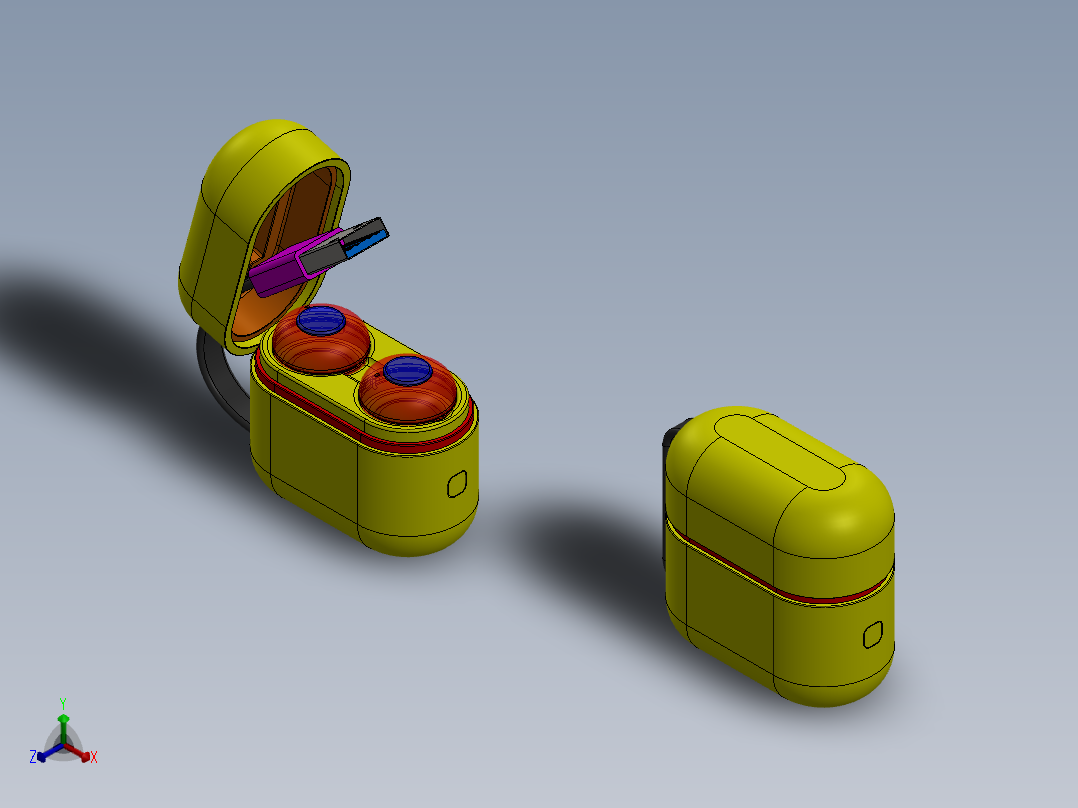 耳机(58)正等轴测图