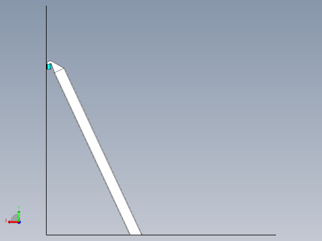 车载爬梯后视图