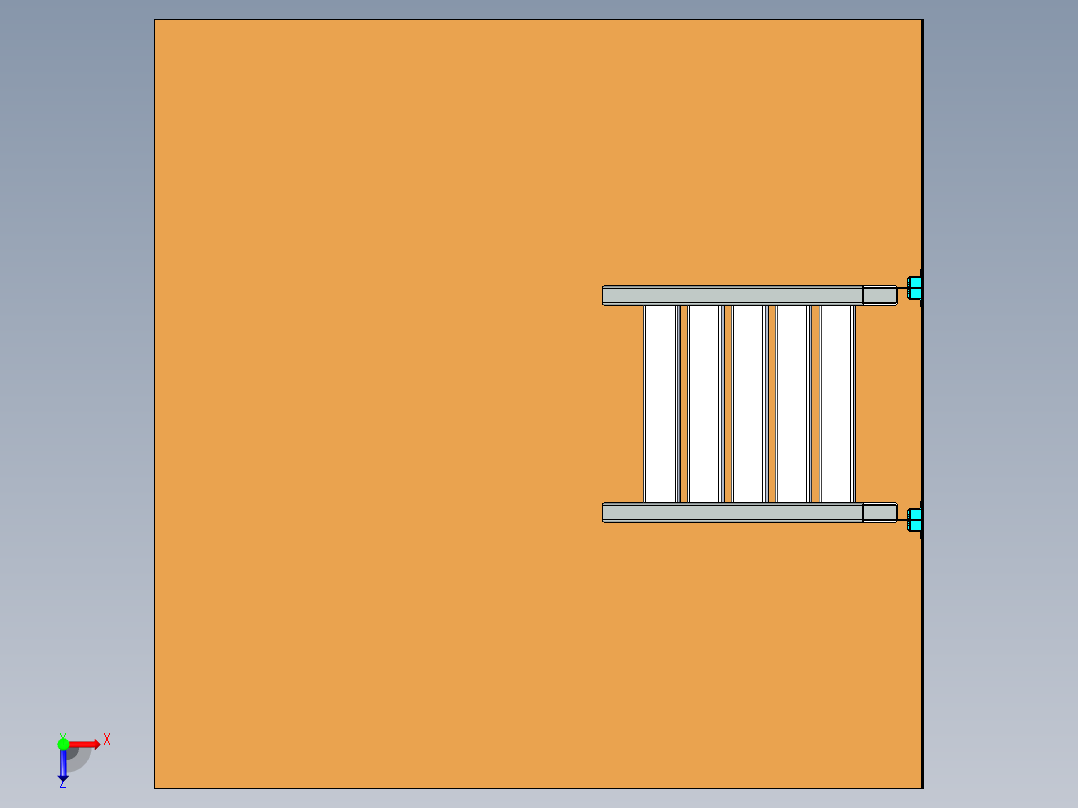 车载爬梯俯视图