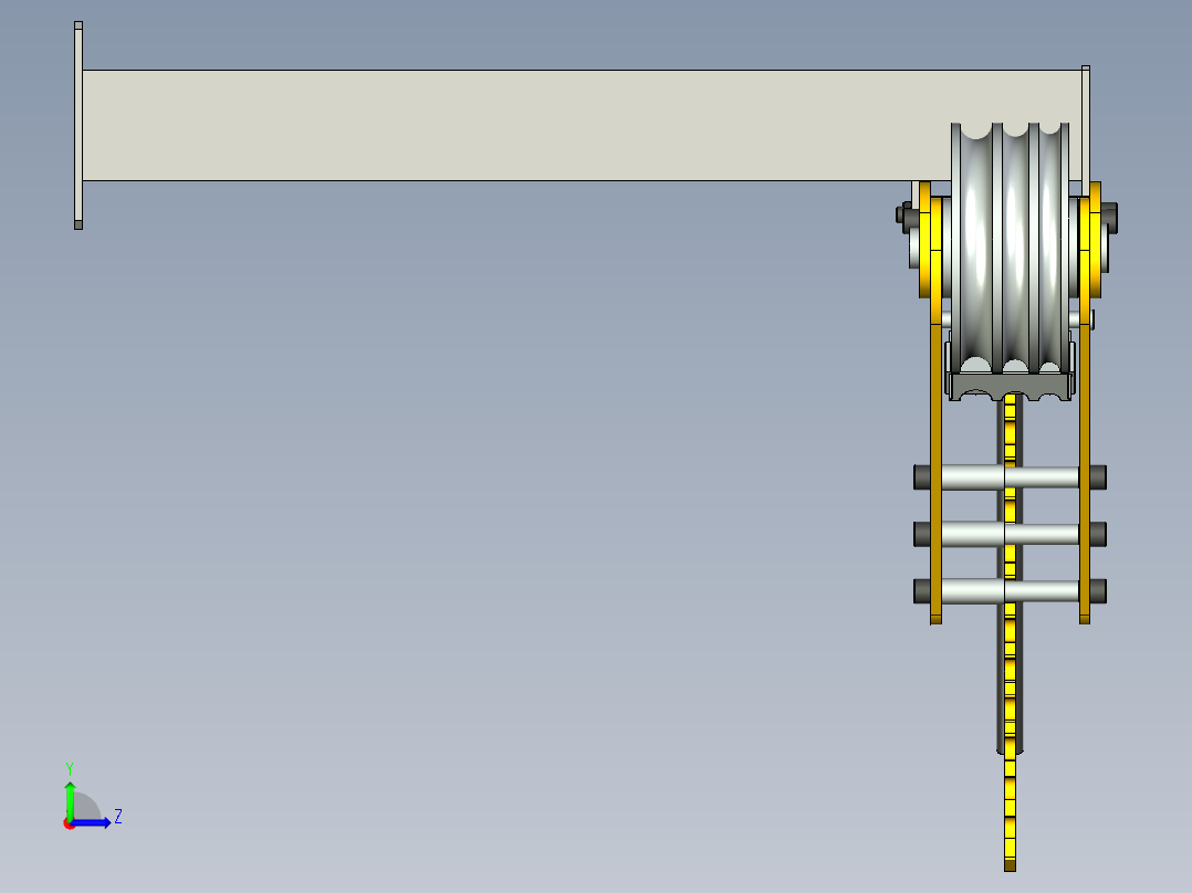 B2004080-管材弯曲机左视图