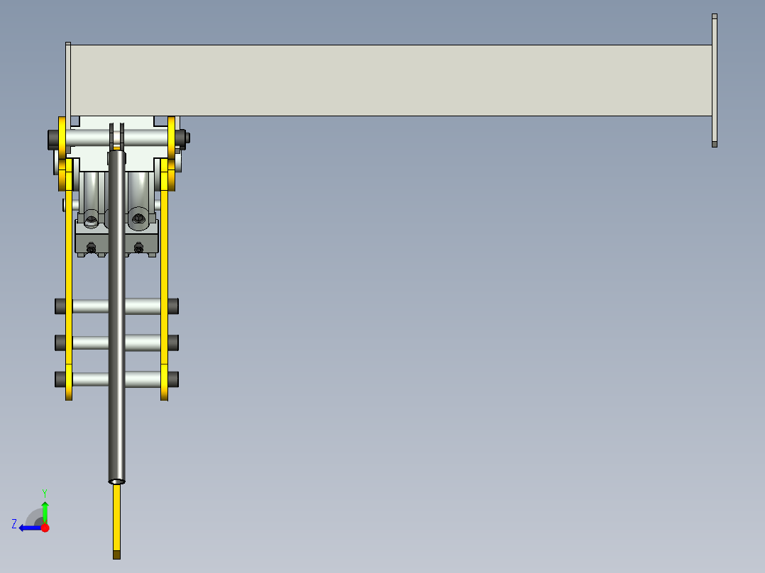 B2004080-管材弯曲机右视图