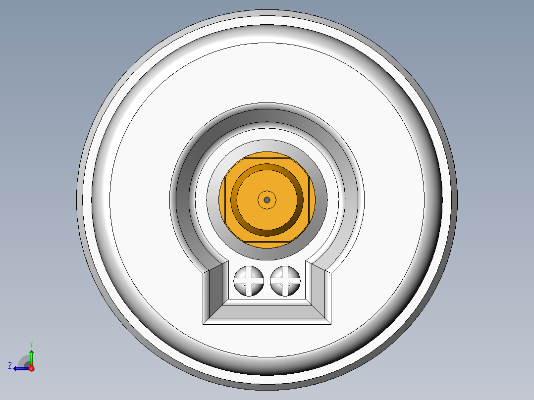液压真空压力表TMV-3右视图
