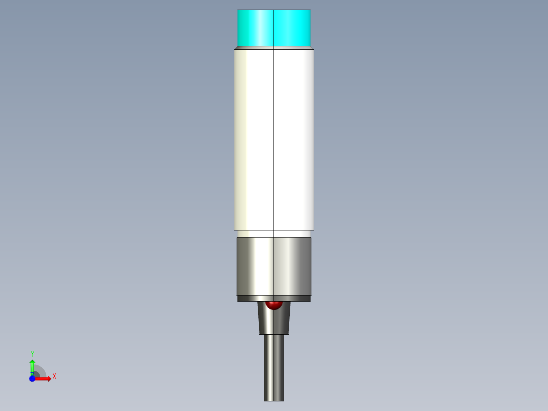 电感式接近传感器前视图