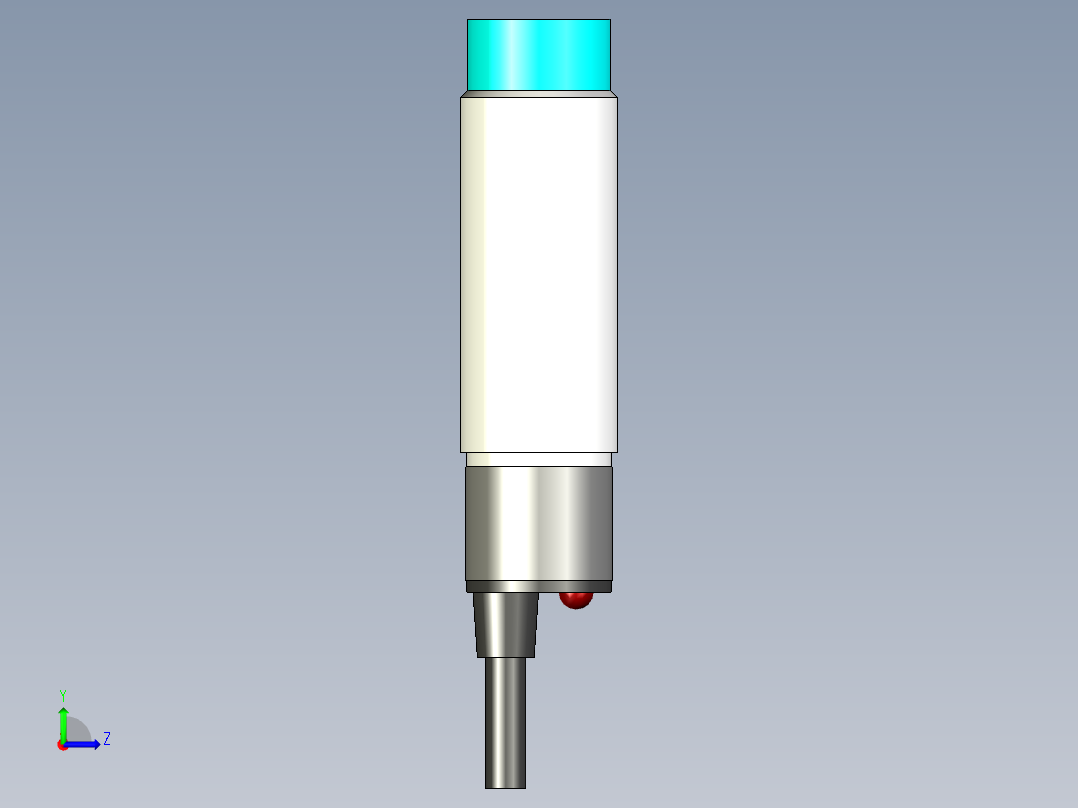 电感式接近传感器左视图