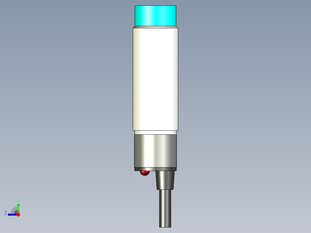 电感式接近传感器右视图