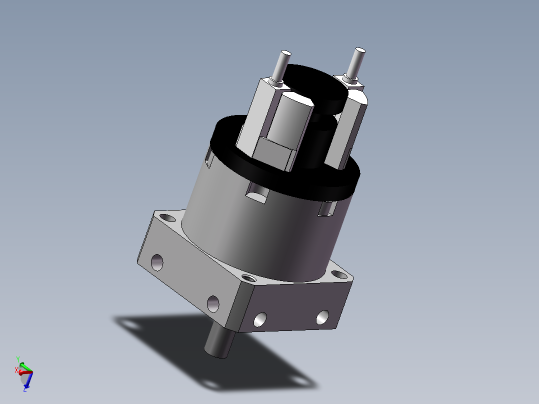 气缸CDRBU2W30-180S-T79主视图