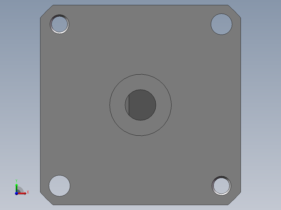 气缸CDRBU2W30-180S-T79前视图