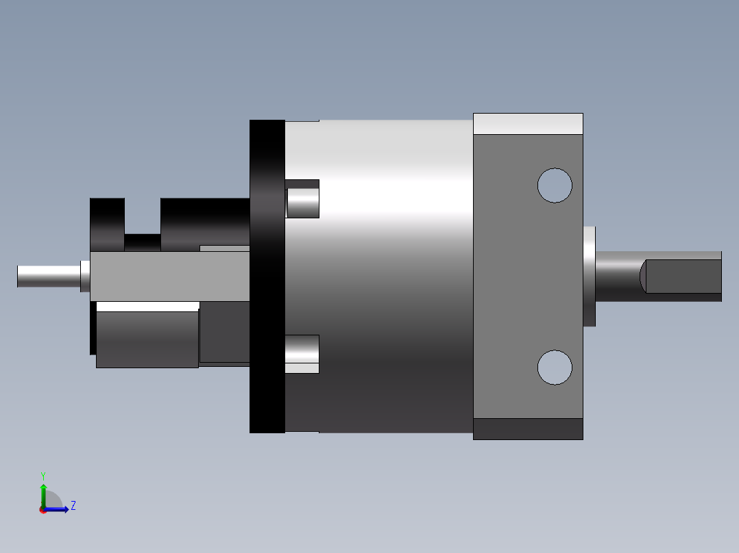 气缸CDRBU2W30-180S-T79左视图