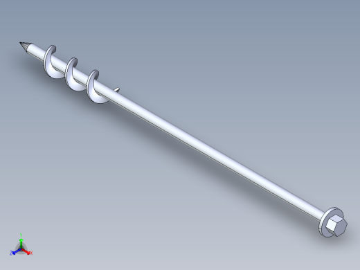 地锚系统正等轴测缩略图