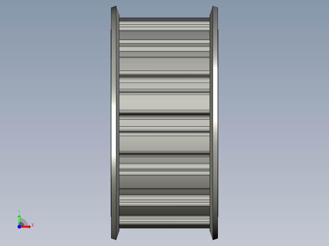 WTWZ15400203-27胀管电机带轮16H100-A-H47前视图