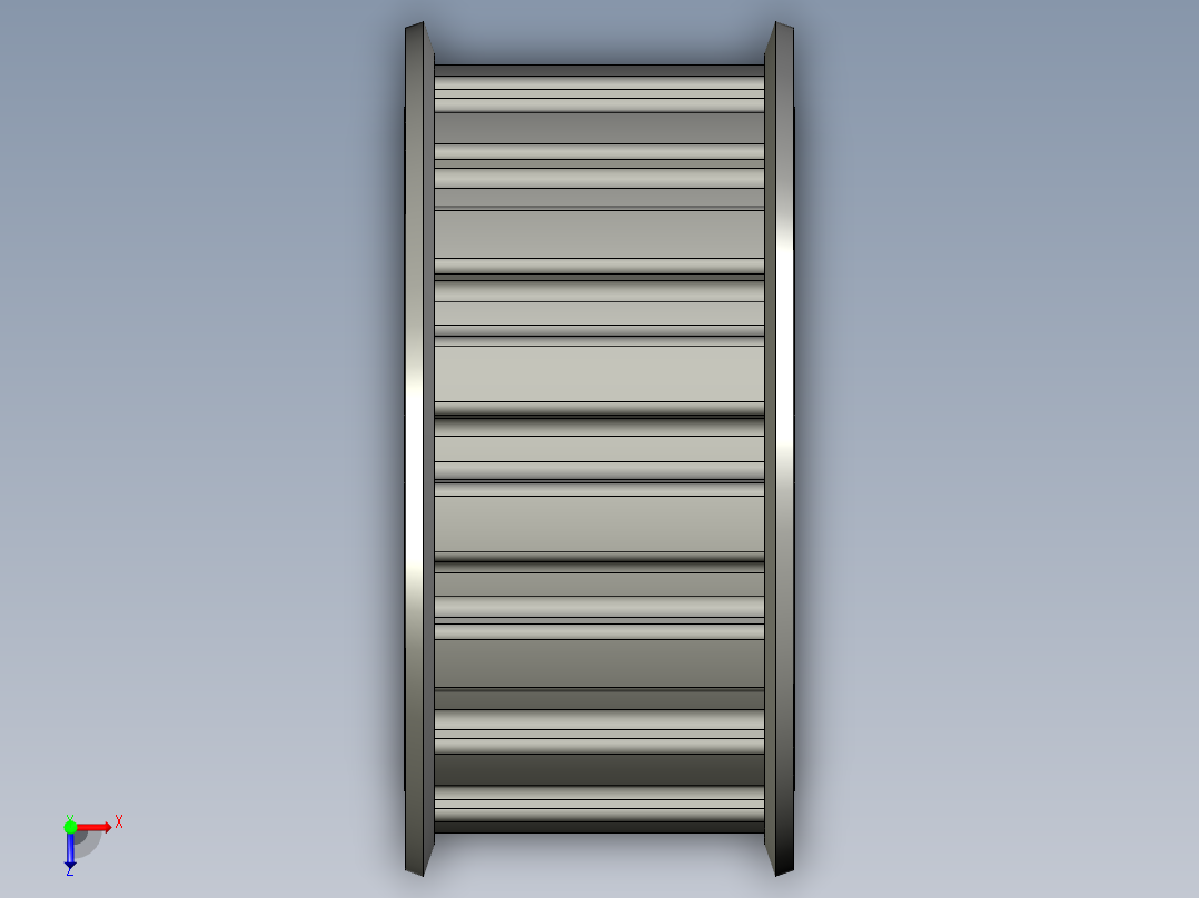 WTWZ15400203-27胀管电机带轮16H100-A-H47俯视图