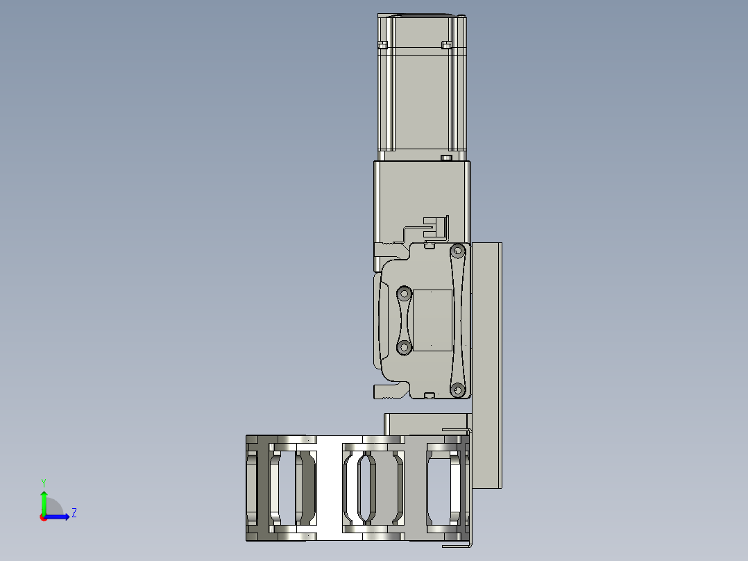 取料模组总装左视图