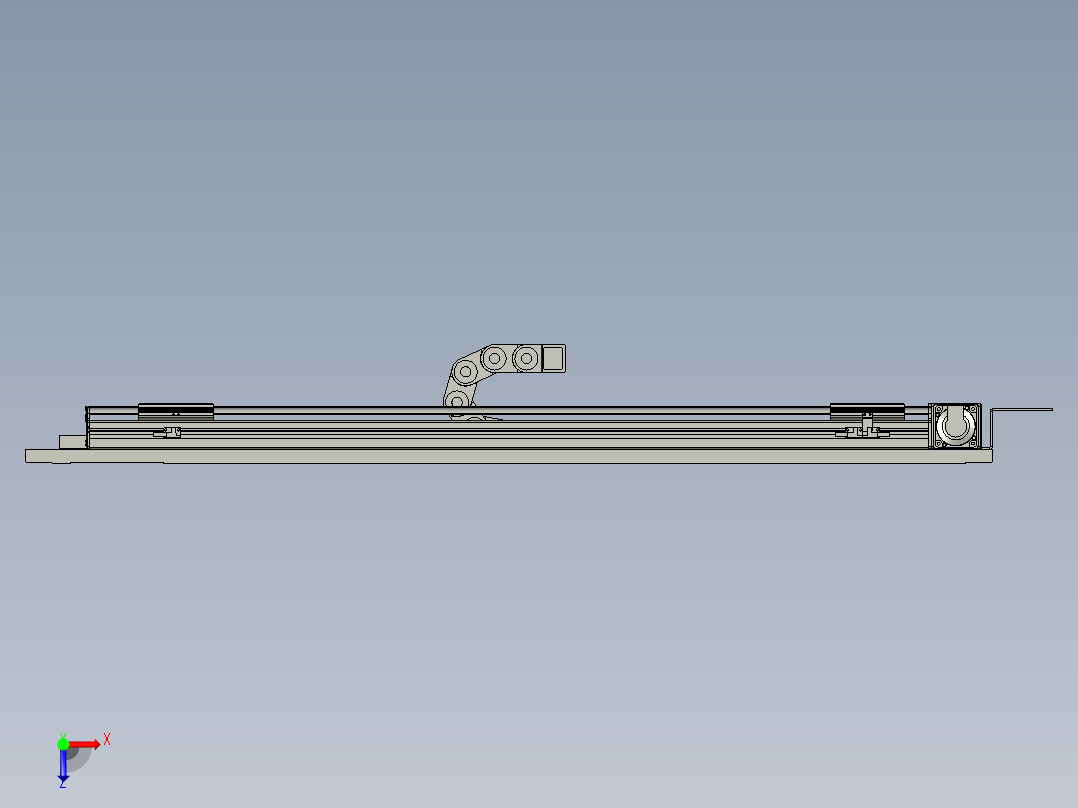 取料模组总装俯视图