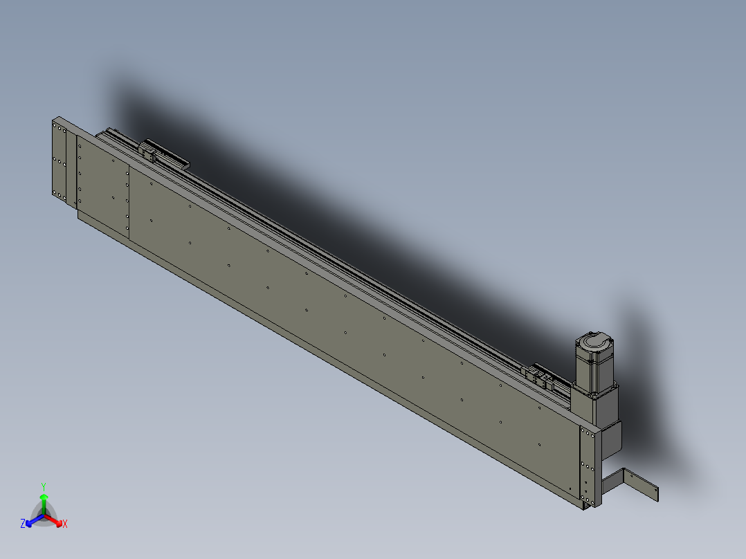 取料模组总装正等轴测图