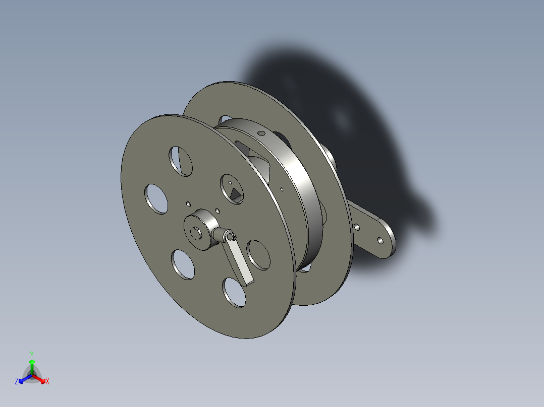 料帶支架組件A主视图