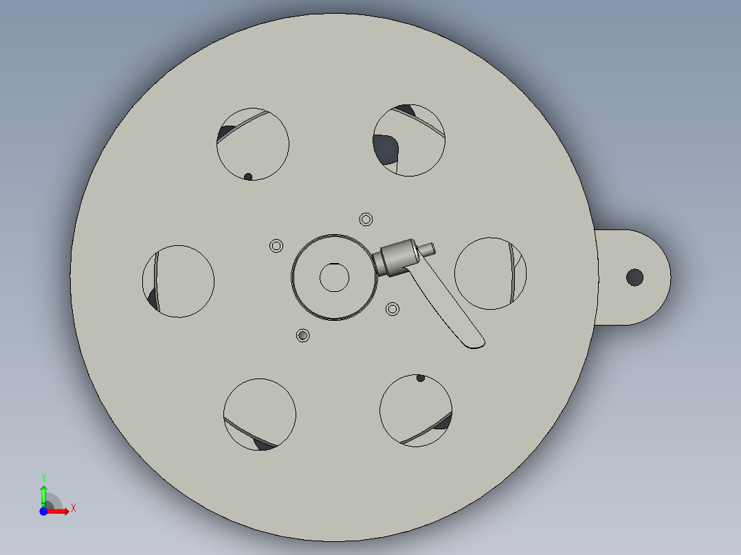 料帶支架組件A前视图