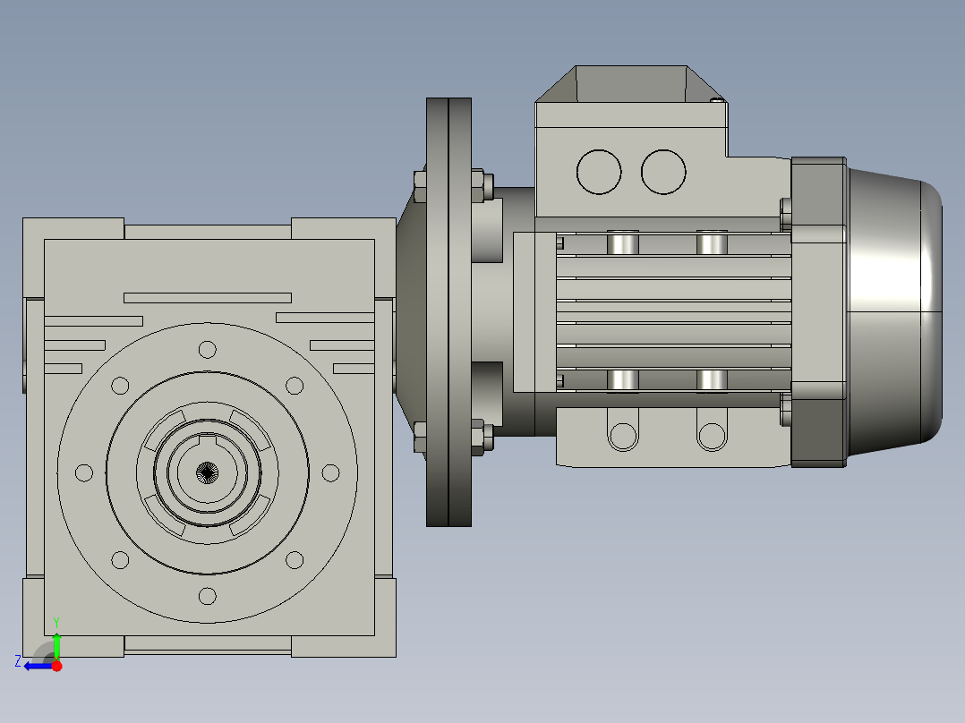 减速机RV75-E-80-055kW-FA2-DZ1右视图