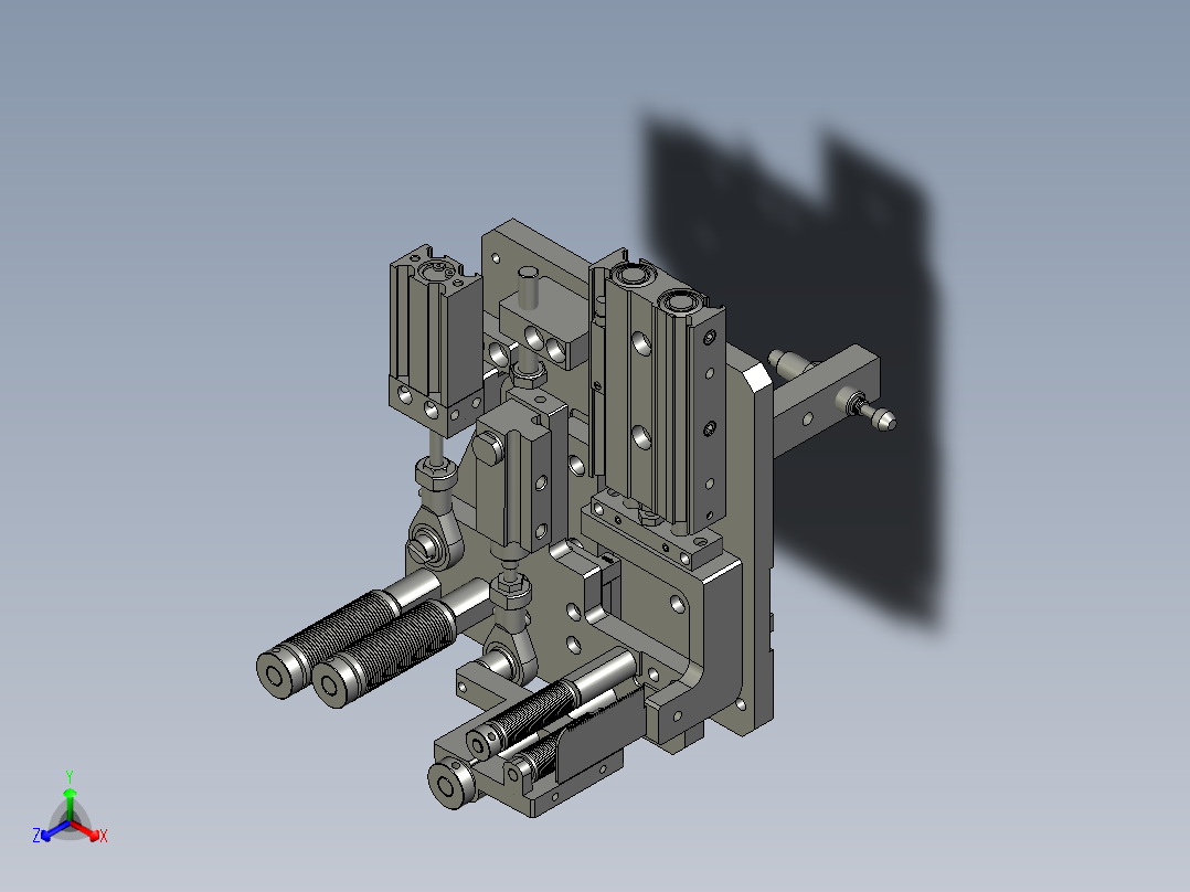 YWP200K4-20-05-00上夹胶组件主视图