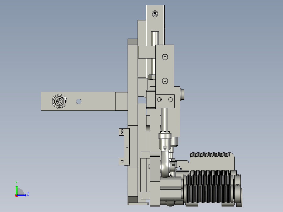 YWP200K4-20-05-00上夹胶组件左视图