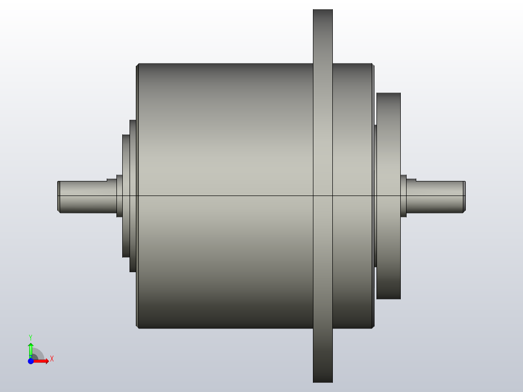 EPC-N突出轴型磁粉离合器[EPC-010N]前视图