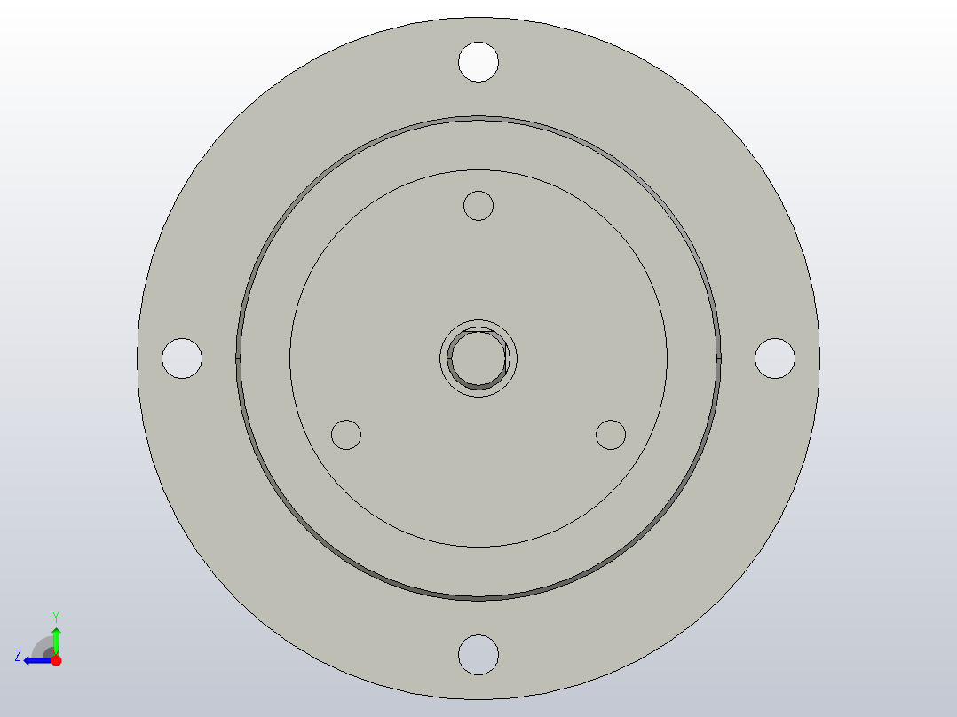 EPC-N突出轴型磁粉离合器[EPC-010N]右视图