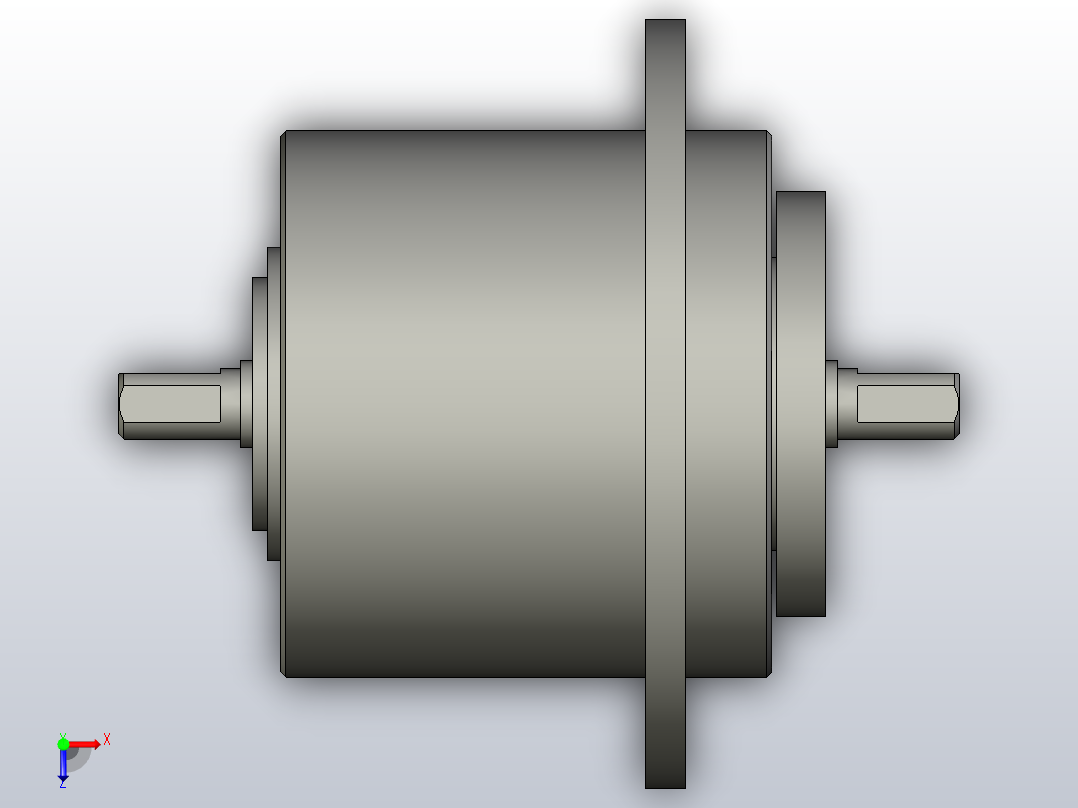 EPC-N突出轴型磁粉离合器[EPC-010N]俯视图