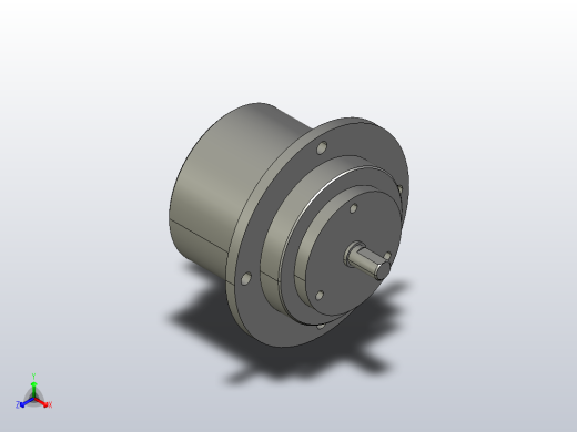 EPC-N突出轴型磁粉离合器[EPC-010N]正等轴测缩略图
