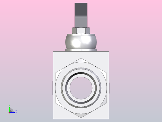 EO标准液压接头 2通不锈钢球阀KH25S71X左视缩略图