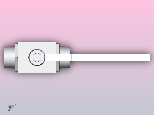 EO标准液压接头 2通不锈钢球阀KH25S71X俯视缩略图