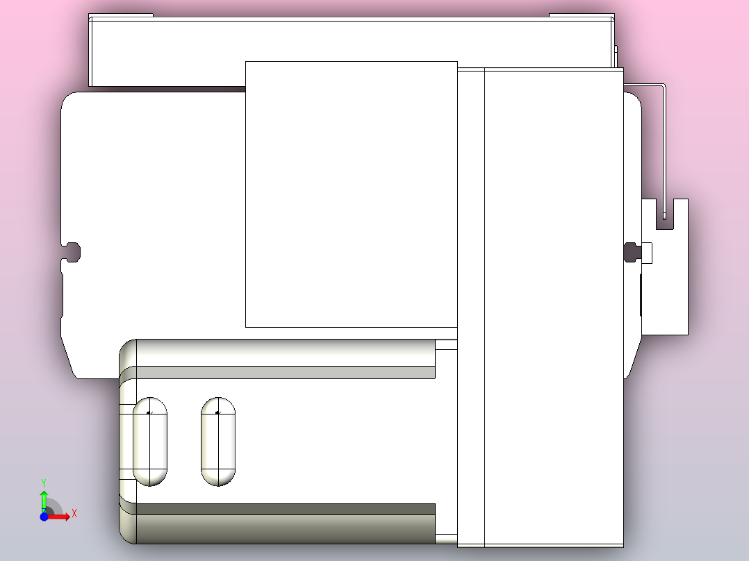 MCB17无尘皮带滑台[MCB17-L40-700-RD-P40-C3]前视图