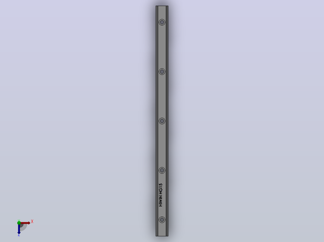 线轨HG15（HIWIN）俯视图