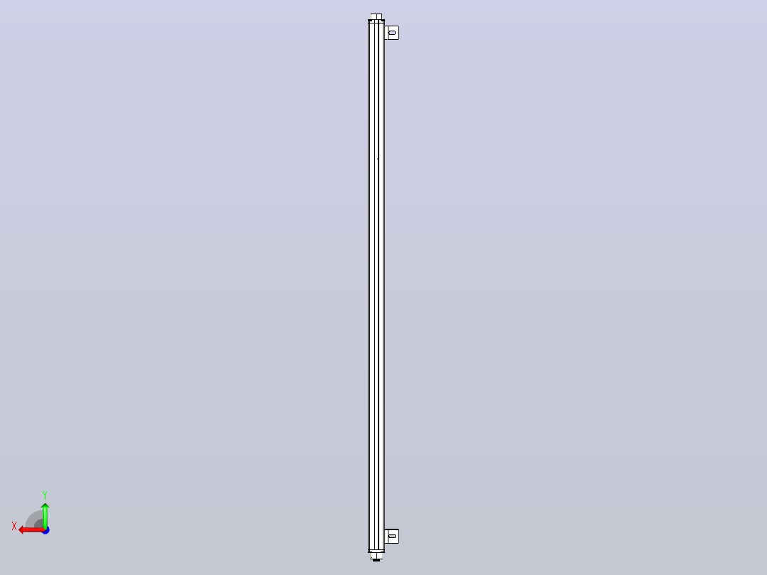 XTN2840（总高：1170mm）安全光栅后视图