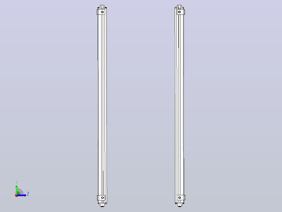 XTN2840（总高：1170mm）安全光栅左视图