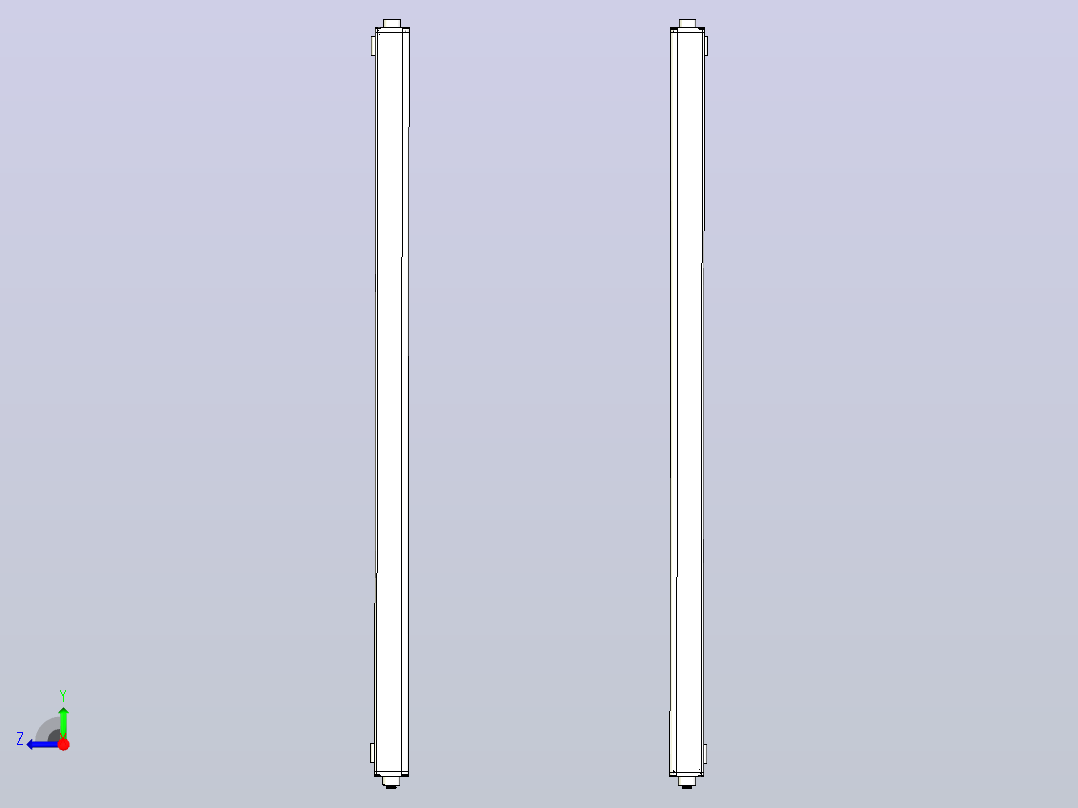 XTN2840（总高：1170mm）安全光栅右视图