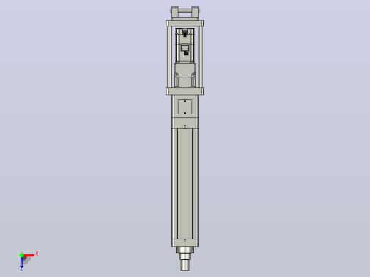 轻载电动缸TPA-ESR100-3210C-L300-M-CB-W-P75-JX-C3俯视缩略图