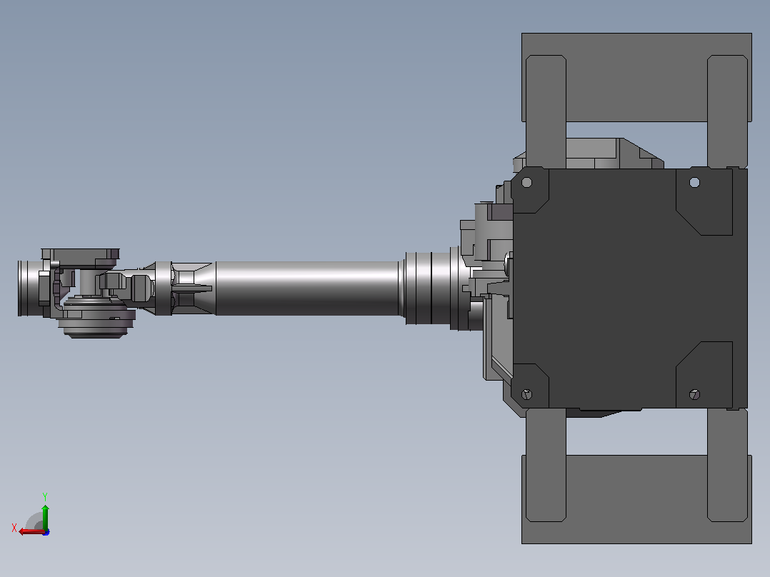 FANUC M-710iC70工业机器人三维模型后视图