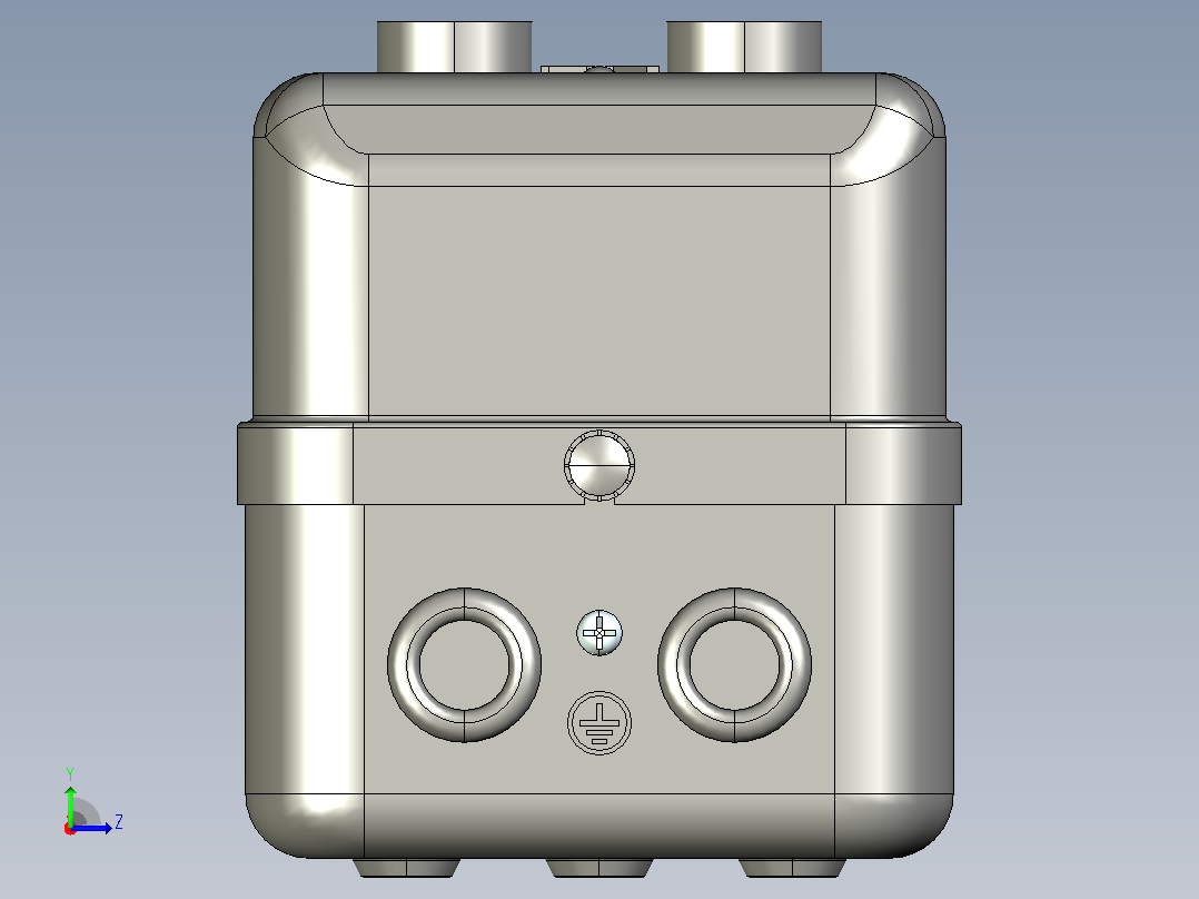 QC36-4TA电磁起动器三维模型202204左视图