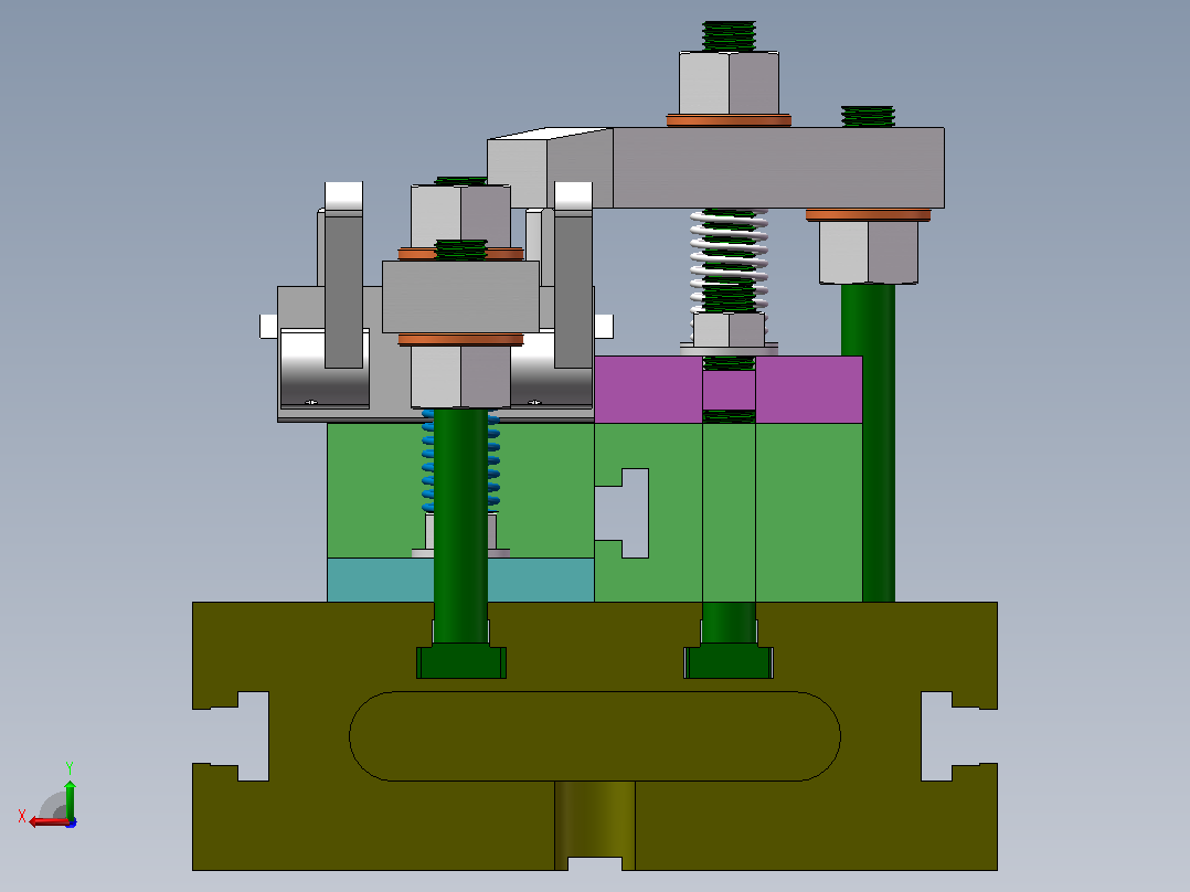 飞锤夹具设计-五种方案（SW+CAD+说明书）后视图