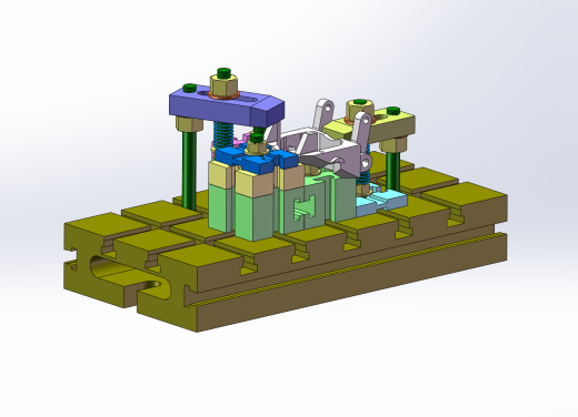 飞锤夹具设计-五种方案（SW+CAD+说明书）缩略图