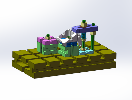 飞锤夹具设计-五种方案（SW+CAD+说明书）缩略图