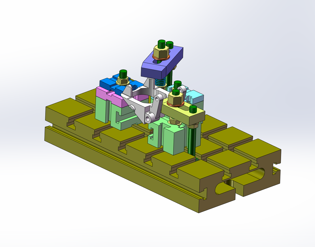 飞锤夹具设计-五种方案（SW+CAD+说明书）